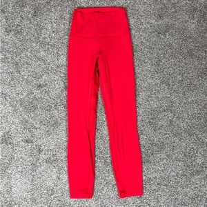 Lululemon || Align High Rise Pant 25” in Love Red Size 2